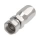 Steel Reusable 1 Wire Braid Reduced Bore Two-Piece Fitting, 9/16-18 Female JIC 37 deg Flare Swivel, -08 Hose, Straight