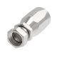 Steel Reusable 2 Wire Braid Skive Fitting, 1-5/16-12 Female JIC 37 deg Flare Swivel, -16 Hose, Straight
