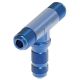 Adapter (AN 834), -08 Male JIC 37 deg Flare Run To -08 Male JIC 37 deg Flare Branch, Bulkhead Tee