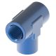 Blue Anodized Aluminum Adapter (AN 917), Inch Female NPT Tee