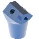 Blue Anodized Aluminum Fuel Block, 1/4, 1/4, 1/8, & 3/8 Inch Female NPT Ports