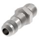 Steel Adapter (AN 832), -03 Male JIC 37 deg Flare To -03 Male JIC 37 deg Flare, Straight Bulkhead