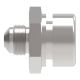 Steel Brake System Adapter, -03 Male JIC 37 deg Flare To 3/8-24 Female 42 deg Inverted Flare, Straight