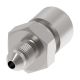 Steel Brake System Adapter, -04 Male JIC 37 deg Flare To 3/8-24 Female 42 deg Inverted Flare, Straight