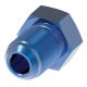 Blue Anodized Aluminum Adapter (AN 806), -12 Male JIC 37 deg Flare Hex Plug