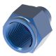 Blue Anodized Aluminum Adapter (AN 929), -16 Female JIC 37 deg Flare Cap