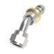 Steel Reusable Socketless Fitting, 9/16-18 Female JIC 37 deg Flare Swivel, -06 Hose, 45 deg Elbow