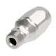 Steel Reusable 2 Wire Braid TTC Fitting, 3/4-14 Male NPT, -12 Hose, Straight