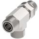 Steel Adapter, 11/16-16 Male SAE O-Ring Face Seal Run & Branch To 7/16-20 Male SAE O-Ring Boss (Straight Thread O-Ring) Run, Tee