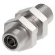 Steel Adapter, 9/16-18 Male O-Ring Face Seal To 1-3/16-12 Male O-Ring Face Seal, Straight Bulkhead