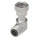 Steel Adapter, 13/16-16 Male SAE O-Ring Face Seal To 13/16-16 Female SAE O-Ring Face Seal, 90 deg Elbow