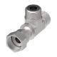 Steel Adapter, 13/16-16 Male SAE O-Ring Face Seal Run & Branch To 13/16-16 Female SAE O-Ring Face Seal Run, Tee