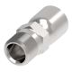 Steel Crimp 1 Wire Braid Reduced Bore Fitting, 1 - 11-1/2 Male NPT, -16 Hose, Straight