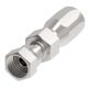Steel Reusable 1 Wire Braid Fitting, 1-3/16-12 Female SAE O-Ring Face Seal, -12 Hose, Straight