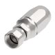 Steel Reusable 2 Wire Braid TTC Fitting, 7/16-20 Female JIC 37 deg Flare Swivel, -04 Hose, Straight