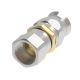 Steel Reusable 1 Wire Braid Teflon Fitting, 7/16-20 Female JIC 37 deg Flare Swivel, -04 Hose, Straight