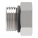 Steel Adapter, 1-1/16-12 Male SAE O-Ring Boss (Straight Thread O-Ring) Hex Plug