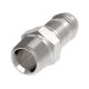 Stainless Steel Flat Crimp Fitting For Use With FC363 & FC364 Hose, 1-1/4-11-1/2 Male NPT, -20 Hose