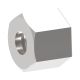 Steel Metric Flareless Fitting, 12.00 mm WALpro Series Nut