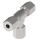 Steel Metric Flareless Fitting, 6.00 mm L Series Tee