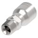 Global TTC 1 & 2 Wire Braid Steel Crimp Fitting, 1/2-14 Male NPT, -08 Hose, Straight