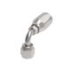 Steel Reusable 1 Wire Braid Reduced Bore Fitting, 5/8-18 Female JIC 37 deg Flare Swivel, -06 Hose, Short 90 deg Elbow