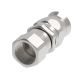 Stainless Steel Reusable 1 Wire Braid Teflon Fitting, 1-5/16-12 Female JIC 37 deg Flare Swivel, -16 Hose, Straight