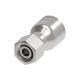 Global TTC 1 & 2 Wire Braid Steel Crimp Fitting, M26 x 1.5 Female German DIN 3902 24 deg Flare Light Duty Swivel, -10 Hose, Straight