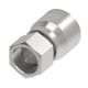 Global TTC 1 & 2 Wire Braid Steel Crimp Fitting, G 3/8 Female BSP (British) Swivel, -06 Hose, Straight