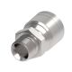 Global TTC 1 & 2 Wire Braid Steel Crimp Fitting, G 1/2 Male BSP (British) Parallel, -06 Hose, Straight