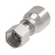 Global TTC 1 & 2 Wire Braid Steel Crimp Fitting, 1-14 Female O-Ring Face Seal Swivel, -10 Hose, Straight