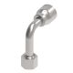 Global TTC 1 & 2 Wire Braid Steel Crimp Fitting, 1-14 Female O-Ring Face Seal Swivel, -10 Hose, Long 90 deg Elbow