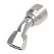 Global TTC 1 & 2 Wire Braid Steel Crimp Fitting, 1-1/16-12 Female JIC 37 deg Flare Swivel, -10 Hose, 45 deg Elbow