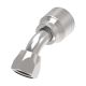 Global TTC 1 & 2 Wire Braid Steel Crimp Fitting, 1-1/16-12 Female JIC 37 deg Flare Swivel, -12 Hose, 45 deg Elbow