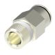 Brass Push>Connect Metric Tube Fitting, 4.00 mm Tube OD To 1/4-19 Male Universal BSPP/BSPT, Straight