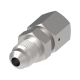 Steel Adapter, M16 x 1.5 Female Metric 24deg (DIN 3901/3902 1.Rh) To 9/16-18 Male JIC 37 deg Flare, Straight