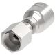 Global TTC 1 & 2 Wire Braid Steel Crimp Fitting, 11/16-16 Female O-Ring Face Seal Swivel, -04 Hose, Straight