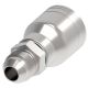 Global TTC 1 & 2 Wire Braid Steel Crimp Fitting, 3/4-16 Male JIC 37 deg Flare, -08 Hose, Straight