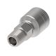 Global TTC 1 & 2 Wire Braid Steel Crimp Fitting, 1/2-14 Male NPT, -12 Hose, Straight
