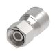 Global TTC 1 & 2 Wire Braid Steel Crimp Fitting, M22 x 1.5 Female German DIN 3902 24 deg Flare Heavy Duty Swivel, -08 Hose, Straight