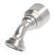 Global TTC 1 & 2 Wire Braid Steel Crimp Fitting, 34.20 Female Komatsu Split Flange, -10 Hose, 45 deg Elbow