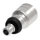 Global TTC 1 & 2 Wire Braid Steel Crimp Fitting, Inch Male STC (Snap To Connect), -10 Hose, Straight