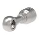 Global TTC 1 & 2 Wire Braid Steel Crimp Fitting, 12 MM Metric Banjo, -08 Hose, Straight