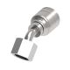 Global TTC 1 & 2 Wire Braid Steel Crimp Fitting, M24 x 1.5 Female German DIN 3902 24 deg Flare Heavy Duty Swivel, -08 Hose, 45 deg Elbow