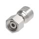 Global TTC 1 & 2 Wire Braid Steel Crimp Fitting, M30 x 2 Female German DIN 3902 24 deg Flare Heavy Duty Swivel, -10 Hose, Straight