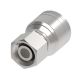 Global TTC 1 & 2 Wire Braid Steel Crimp Fitting, M12 x 1.5 Female German DIN 3902 24 deg Flare Light Duty Swivel, -04 Hose, Straight