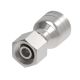 Global TTC 1 & 2 Wire Braid Steel Crimp Fitting, M20 x 1.5 Female German DIN 3902 24 deg Flare Heavy Duty Swivel, -06 Hose, Straight