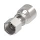 Global TTC 1 & 2 Wire Braid Steel Crimp Fitting, 1-11/16-12 Female O-Ring Face Seal Swivel, -16 Hose, Straight