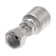 Global TTC 1 & 2 Wire Braid Steel Crimp Fitting, 11/16-16 Female O-Ring Face Seal Swivel, -08 Hose, Straight