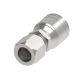 Global TTC 1 & 2 Wire Braid Steel Crimp Fitting, 9/16-18 Flareless Tube Rigid Ermeto 7000 Series, -06 Hose, Straight